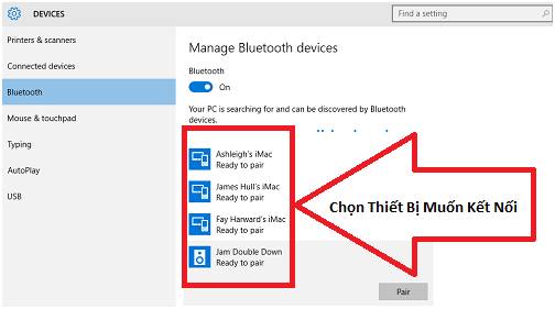 cách kết nối loa bluetooth với win 10